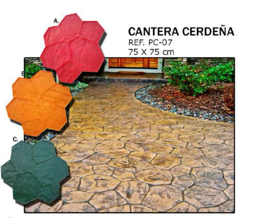 Щампи под наем , Щампован бетон