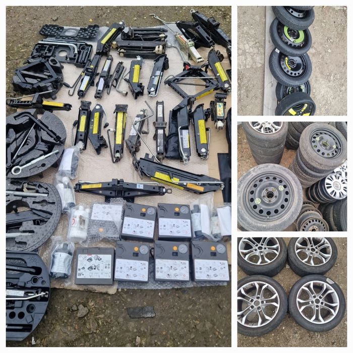 Kituri de rezervă. Compresor. Cric Rezerve slim Jante R15 16 17