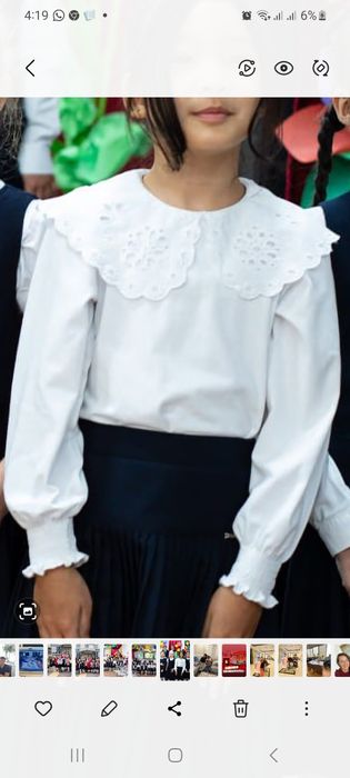 Школьные блузки /рубашки для 2-3 класса