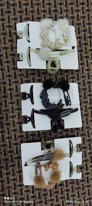 Zakolka 5 talik nabor  Optomga beriladi .Donaga yo'q