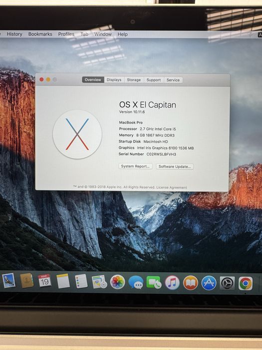 MacBook Pro 13" Retina (Early 2015) – Топ състояние, Пълен комплект