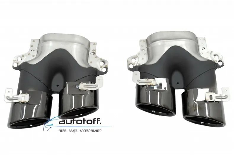 Difuzor bara spate E53 AMG Mercedes W213 E-Class (16-22) Negru lucios