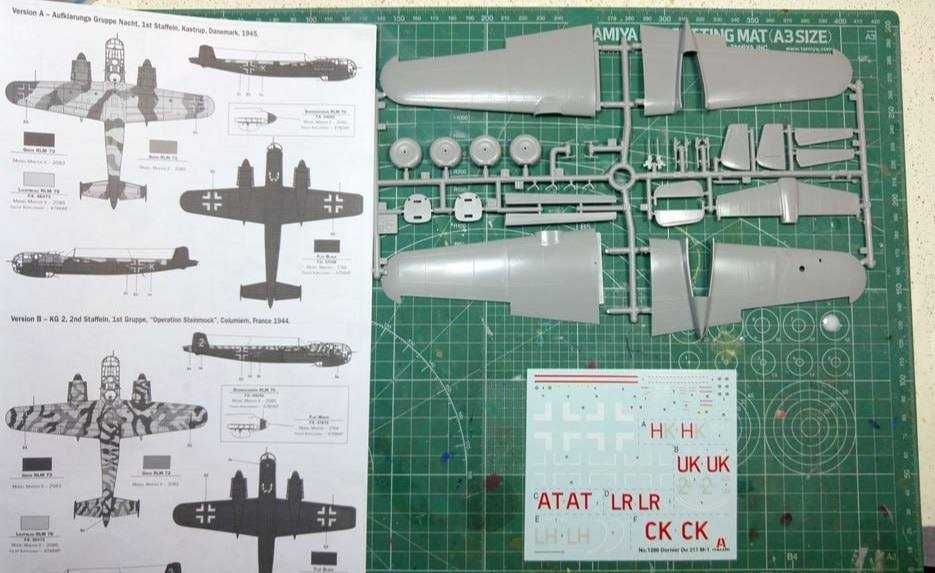 Сборная модель самолета До́рнье Do 217 K-1 (Italeri 1:72)