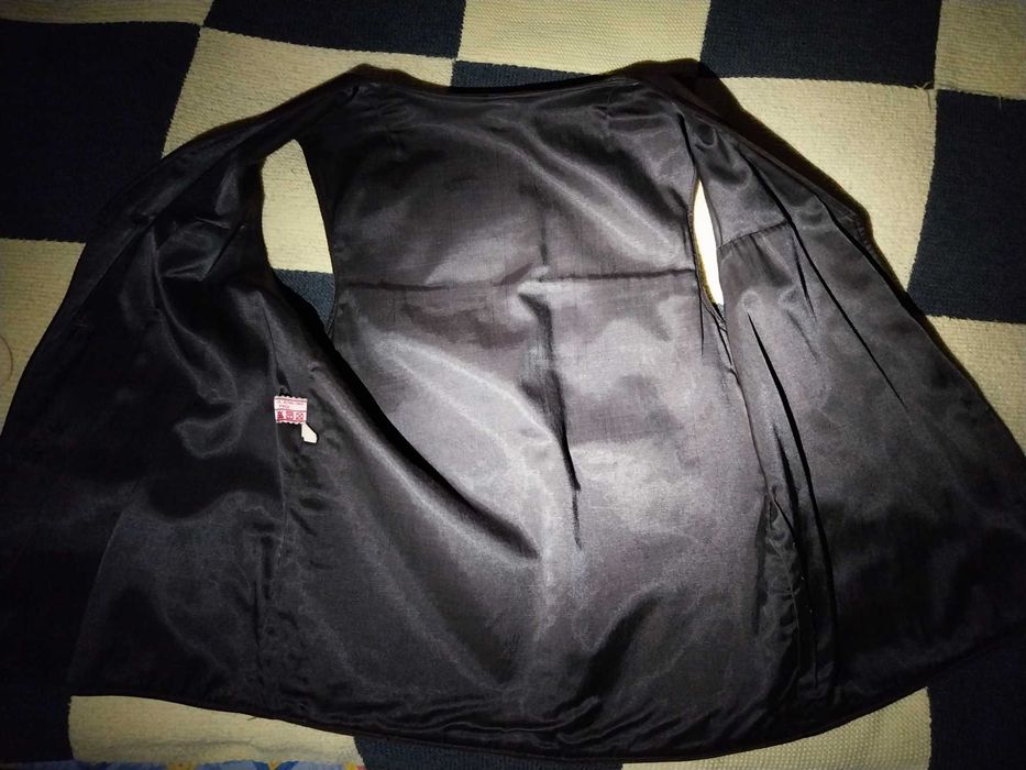 Велурен елек от естествен велур + подарък - колие