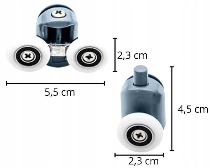 Set 8 role universale duble superioare si inferioare cabina de dus
