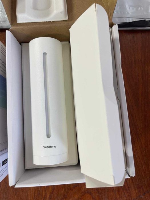 Senzor inteligent Netatmo pentru calitatea aerului din interior, senzor de CO₂, temperatură, umiditate, zgomot – Alb – Ediție limitată