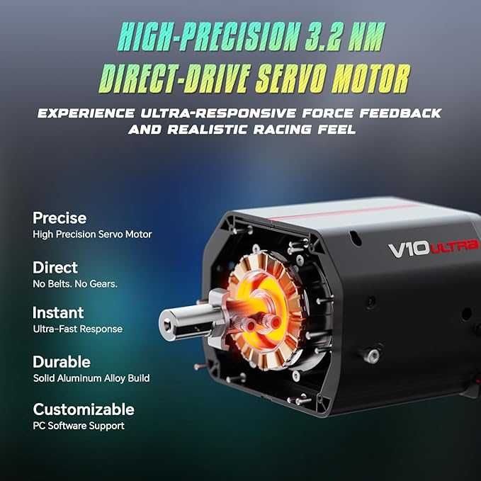 PXN V10 Ultra Direct Drive Racing Wheel 3.2Nm