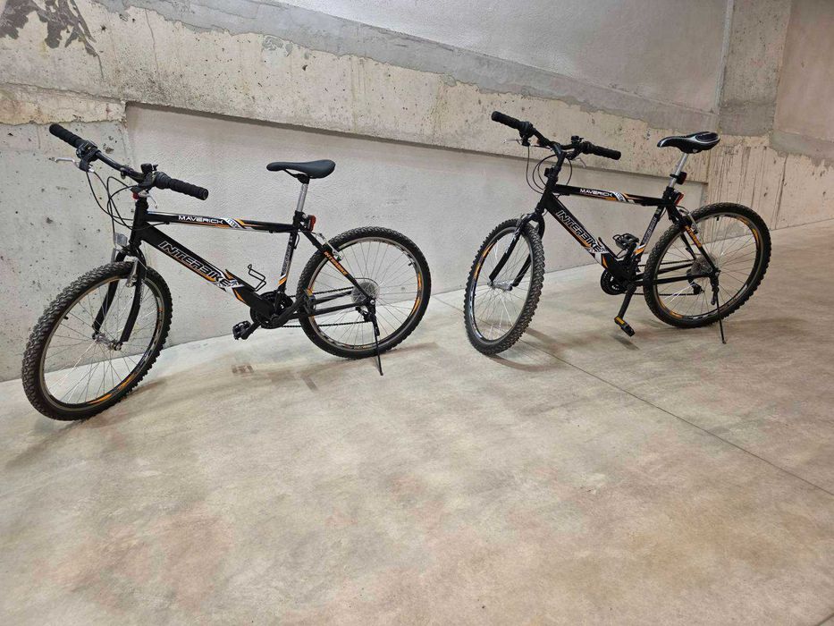 2 броя велосипеди в перфектно състояние, марка INTERBIKE, 26 цола алуминиеви двуслойни капли