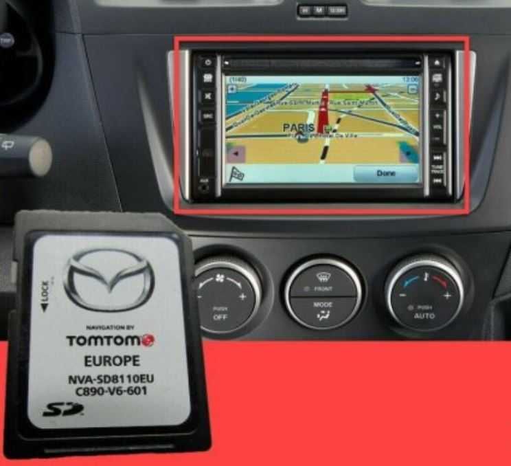 Card navigatie Mazda 3 5 6 MX-5 Tomtom NVA-SD8110 Europa 2025