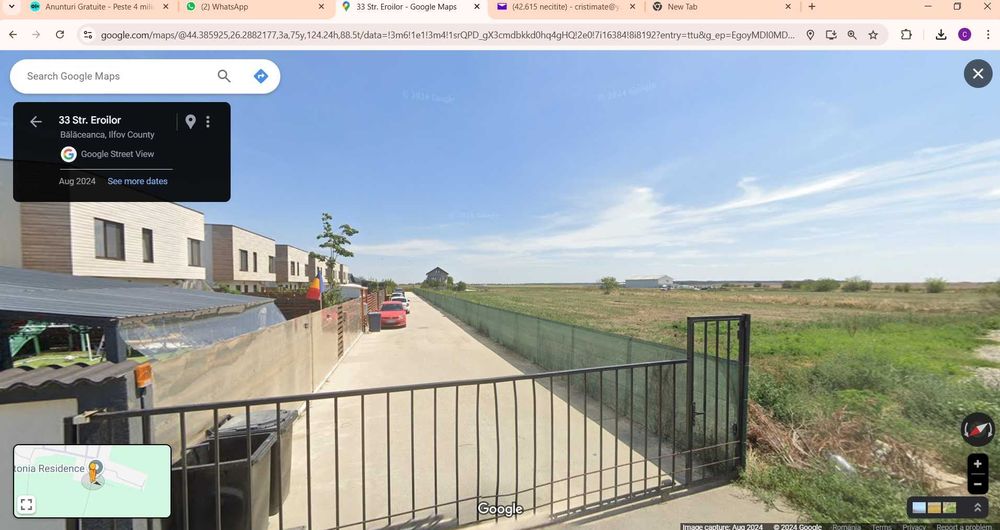 Proprietar,Teren Cernica,Balaceanca,intralvilan,360(utili)+200mp(drum)