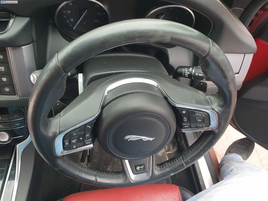 Volan Piele 3 Spite Incalzit cu Comenzi si Padele FARA Airbag Jaguar XF X260 2015 - 2020 [K6125]