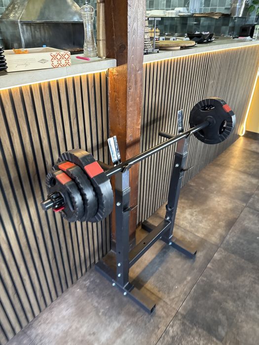 Haltera cu discuri+Gantere reglabile noi, greutate totala 40 kg,370 lei