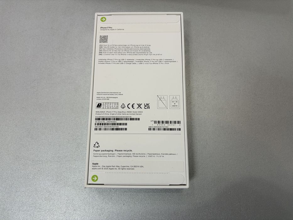 Iphone 17 Pro, 256GB, Deep Blue, nou la cutie