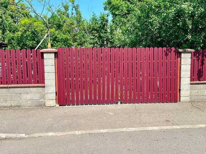 Garduri din sipca metalica si alte modele (jaluzele, tabla, plasa BCA)