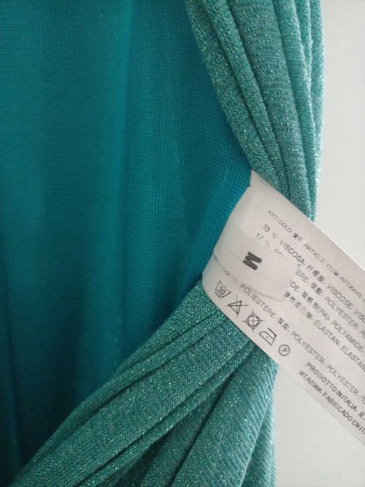 Salopetă stil rochie turcoaz M o piesă rară