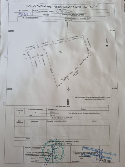 Teren intravilan  MIROSLAVA 4.023 mp