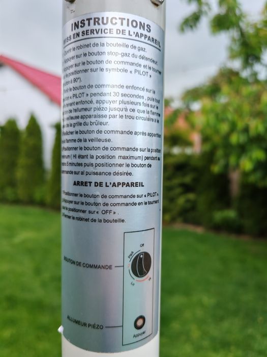 Încălzitor exterior pe Gaz