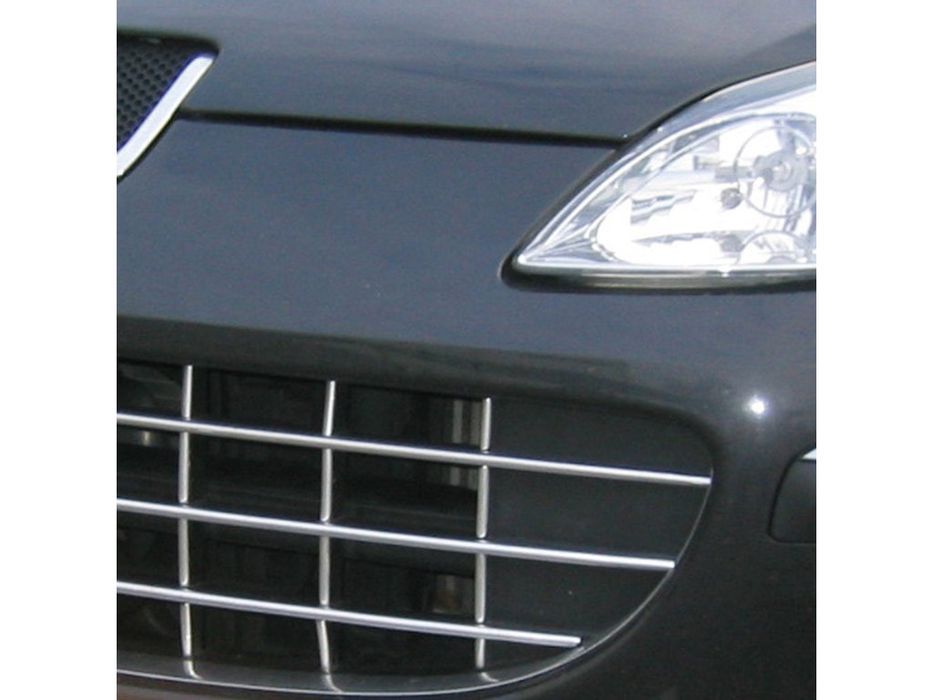Ornament lateral profil U Carpoint crom autoadeziv, pentru muchie usa, grile si ventilatie, universal, 5 m, 8,2 x 5,6 mm