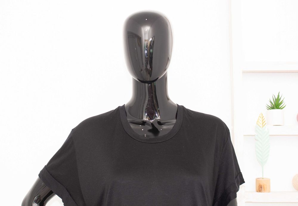 Acne Studios Beata дамска черна рокля овърсайз S