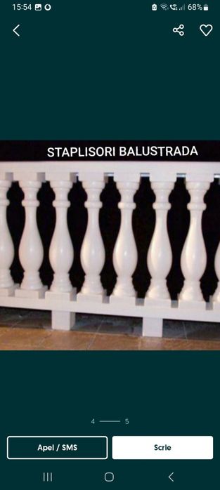 Stalpișori baluștrii garduri terase matrițe de vânzare