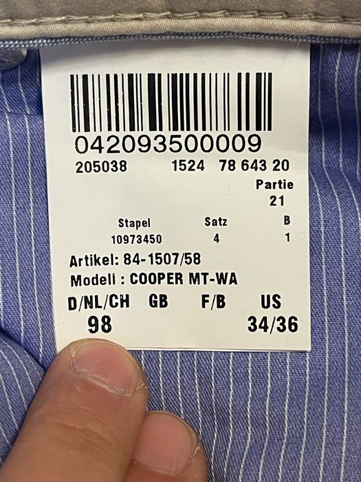 Pantaloni chinos barbati noi Brax marimea XL