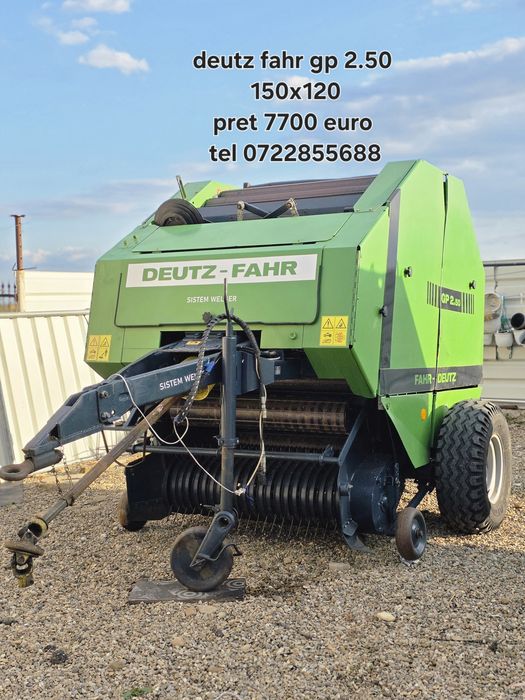 Vand presa de balotat balotiera rotunda pe plasa si ata Cu tocator