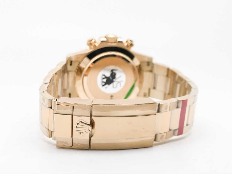 Rolex Daytona 116508 "John Mayer" – жълто злато, зелен циферблат, 40mm – реални снимки