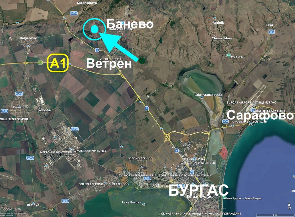 Продава се Парцел в Бургас, Банево - 17000 кв.м за 4 €/кв.м - Снимка #3
