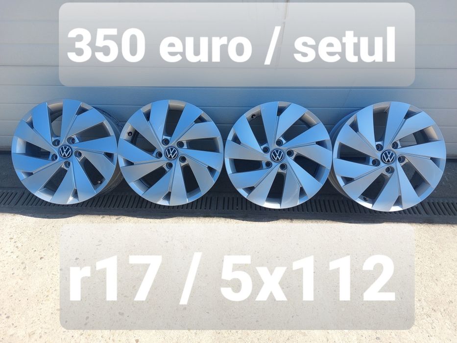 Set jante din aluminiu originale r17 / Vw Audi Skoda Seat / 5x112