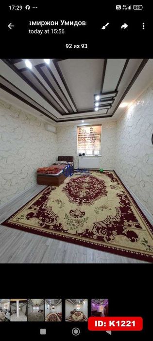 Baxt luks oldidan 3x xona kvartira ijaraga beriladi K1221