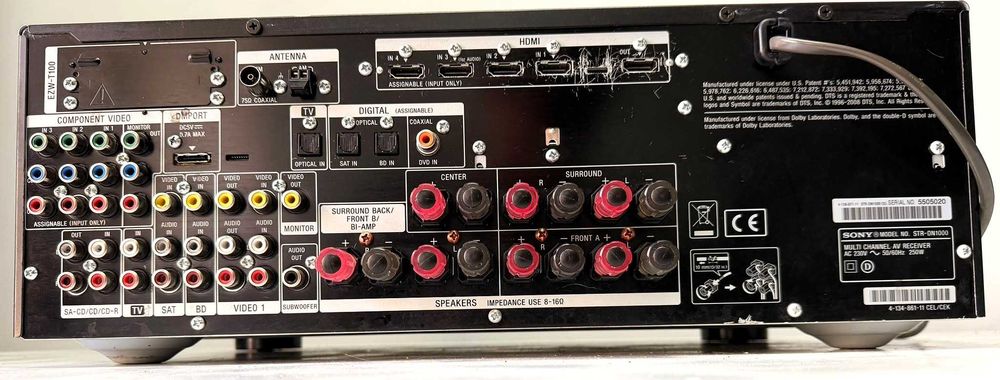 Sony STR-DN1000 7.1 HDMI 1080p DTS-HD Dolby TrueHD Bi-Amp RDS Amplificator