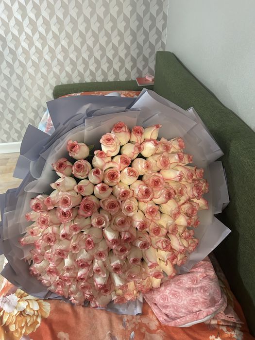 Шикарный букет из 101 розы, премиум, срочно