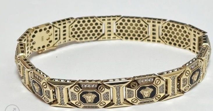 Brățară Aur 14K Model Deosebit (Stil Versace) – 22.1 Grame
