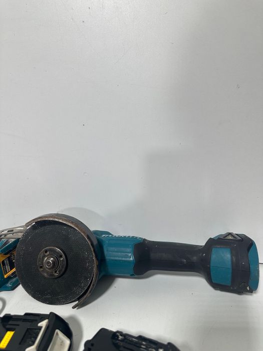 Makita Set Profesional 18V LXT – Flex DGA504 + Autofiletanta DFS452 + 2 Acumulatori + Incarcator
