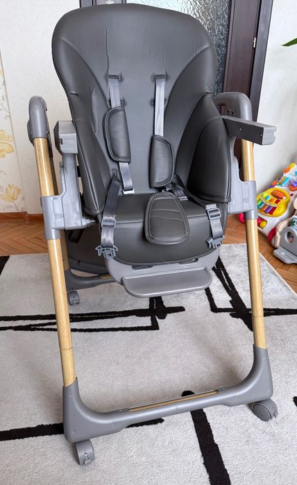 Детско столче за хранене Kikkaboo Olive Dark Grey
