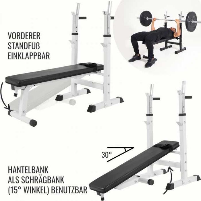 Pachet complet fitness , bancă de piept, set de bare + discuri 100kg