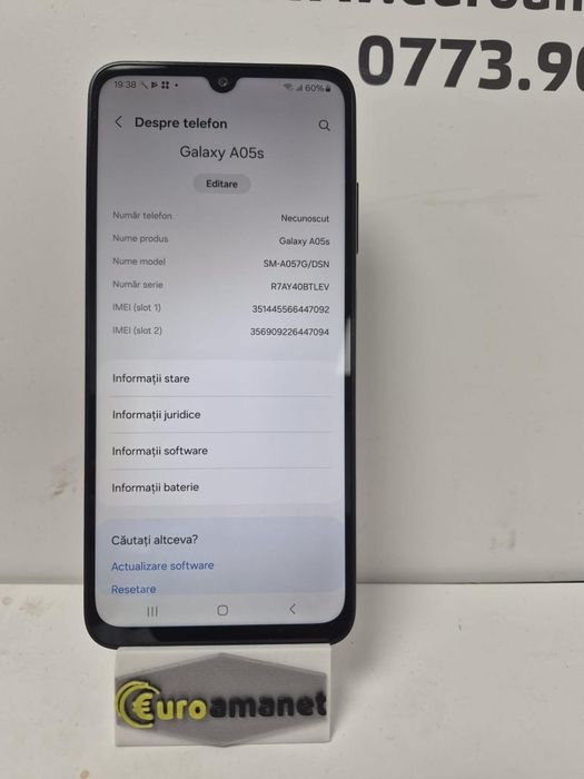Telefon mobil Samsung Galaxy A05s, Dual SIM, 4GB RAM, 64GB, 4G, -B-