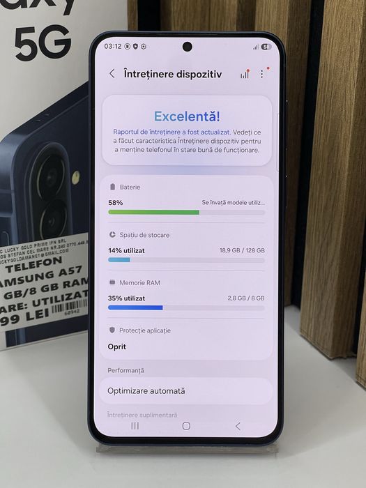 Samsung A57 128Gb 8Gb ram 100% bat (6 cicluri) Garantie/Factura #60942