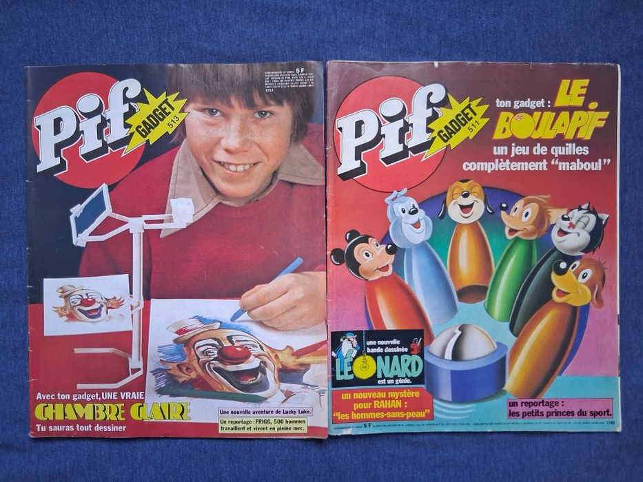 ЛОТ Стари Френски Списания Pif Gadjet / 1978 - 1980 год.