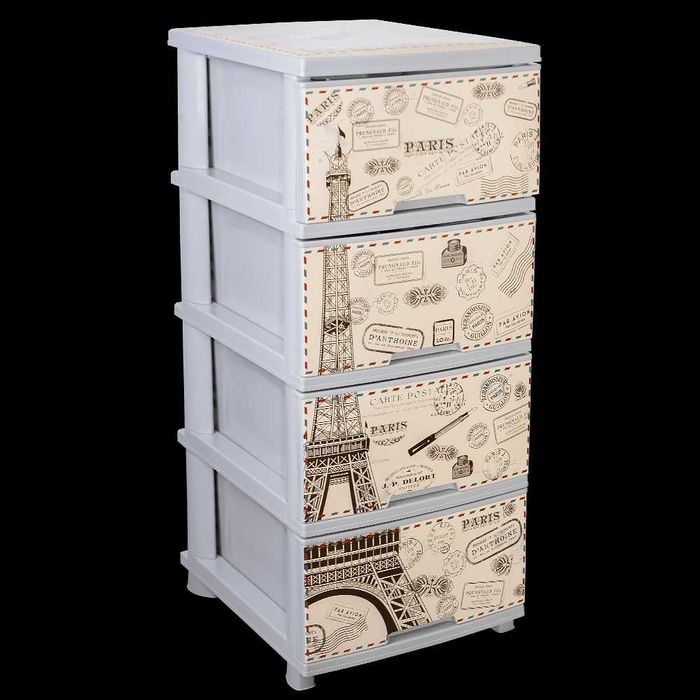 Пластмасов шкаф с четири чекмеджета