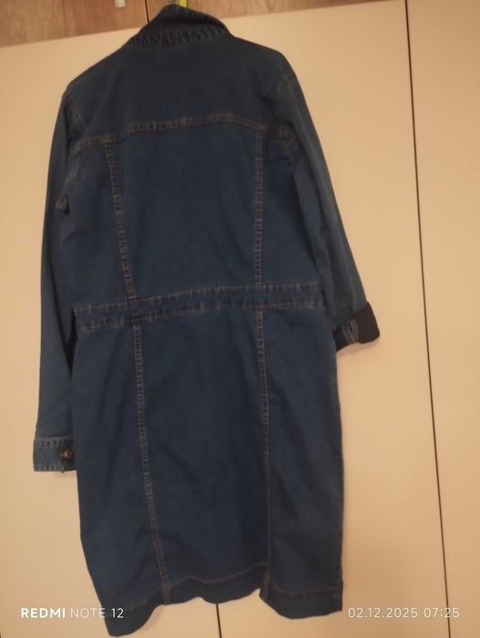 Плътна дънкова рокля размер М