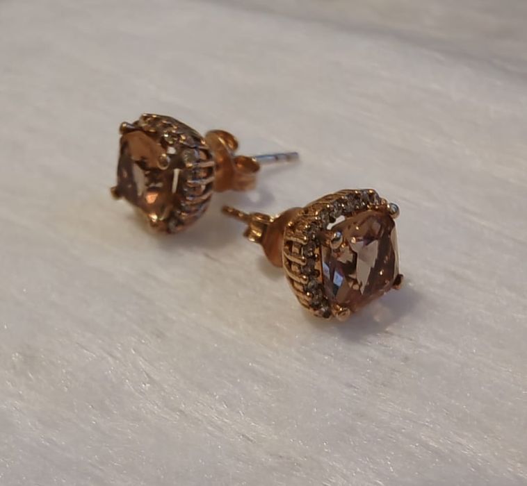 Серьги гвоздики серебро