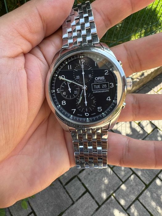 Oris Classic XXL Automatic Chronograph Valjoux 7750 – Full Set (Box & Papers)