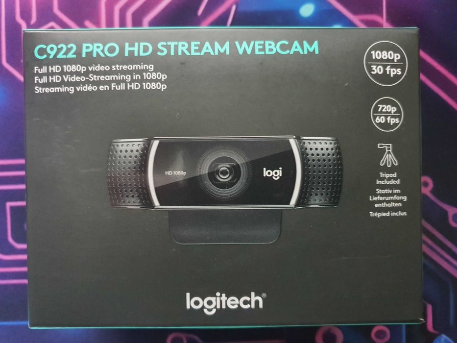 Logitech C922 Pro Stream 1080p Webcam + Privacy Cover