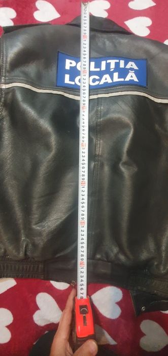 Geaca piele naturala Politia locala