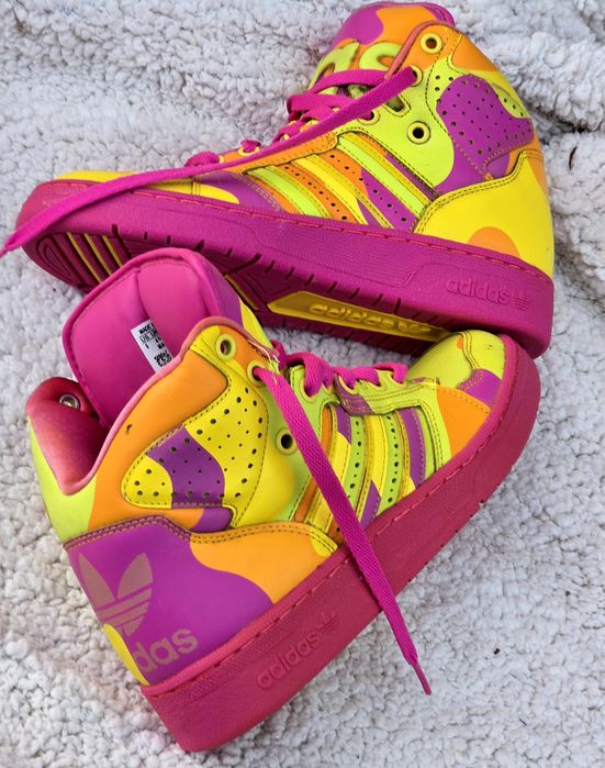 Adidas Jeremy Scott оригинални дамски сникърси естествена кожа 37 1/3