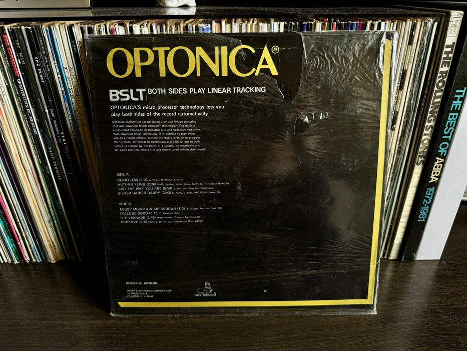Демо-виниловая пластинка Sharp Optonica bslt