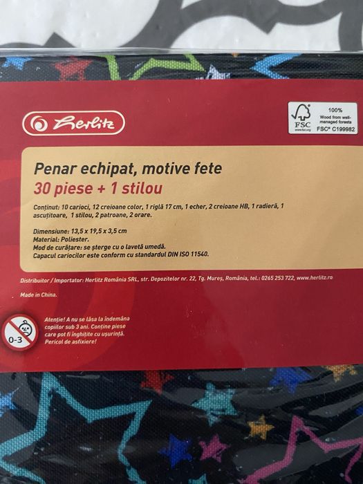 Penar Herlitz, nou, complet echipat Herlitz