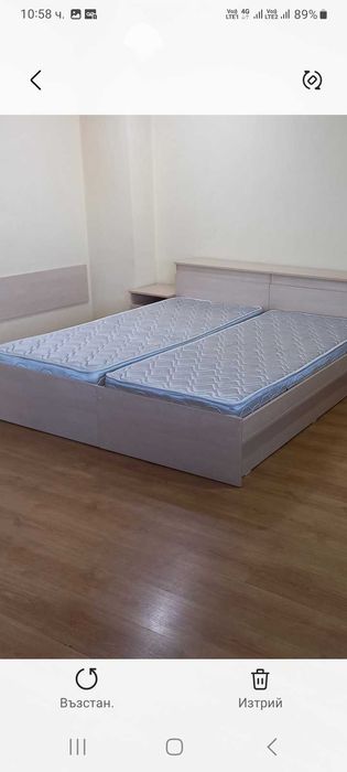 Единичо легло с матрак - малко ползвано отлично състояние!