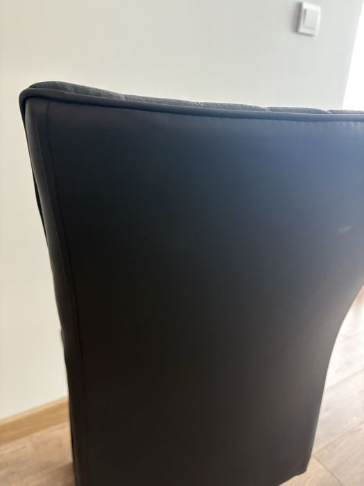 Кухненски стол 1 брой (текстил + кожа)